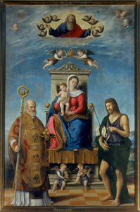 Madonna en Kind met Heiligen Nicolaas en Johannes de Doper
